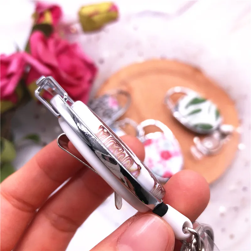 Ремень офисный шнур овальный выдвижной Бейдж катушка ID ремешок именная бирка