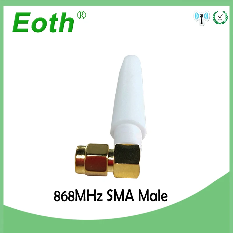 EOTH 5pcs 868mhz antenna 2~3dbi sma male 915mhz lora antene pbx iot module lorawan signal receiver antena high gain