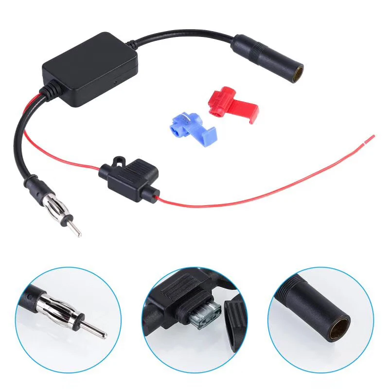 Ant-208 Car Auto Radio Antenna Aerial Am &amp Fm Signal 88-108Mhz Amplifier Booster | Автомобили и мотоциклы
