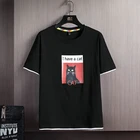 Футболка с принтом кота, забавная футболка с котом, забавная футболка для подарка на Хэллоуин, Высококачественная хлопковая футболка унисекс, для мужчин и женщин