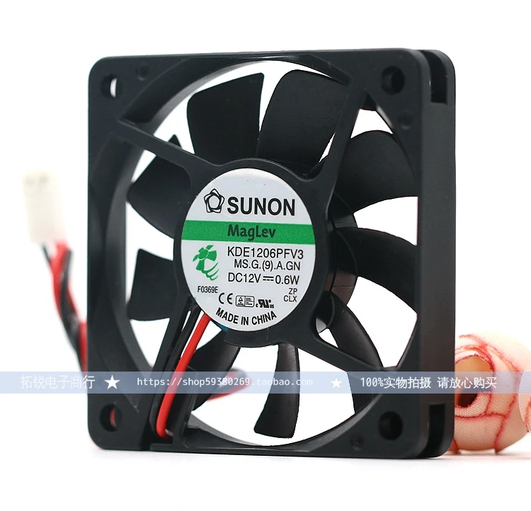 Оригинальный Sunon SUNON Kde1206pfv3 6010 0 6 Вт на магнитной подвеске ультра тонкий бесшумный