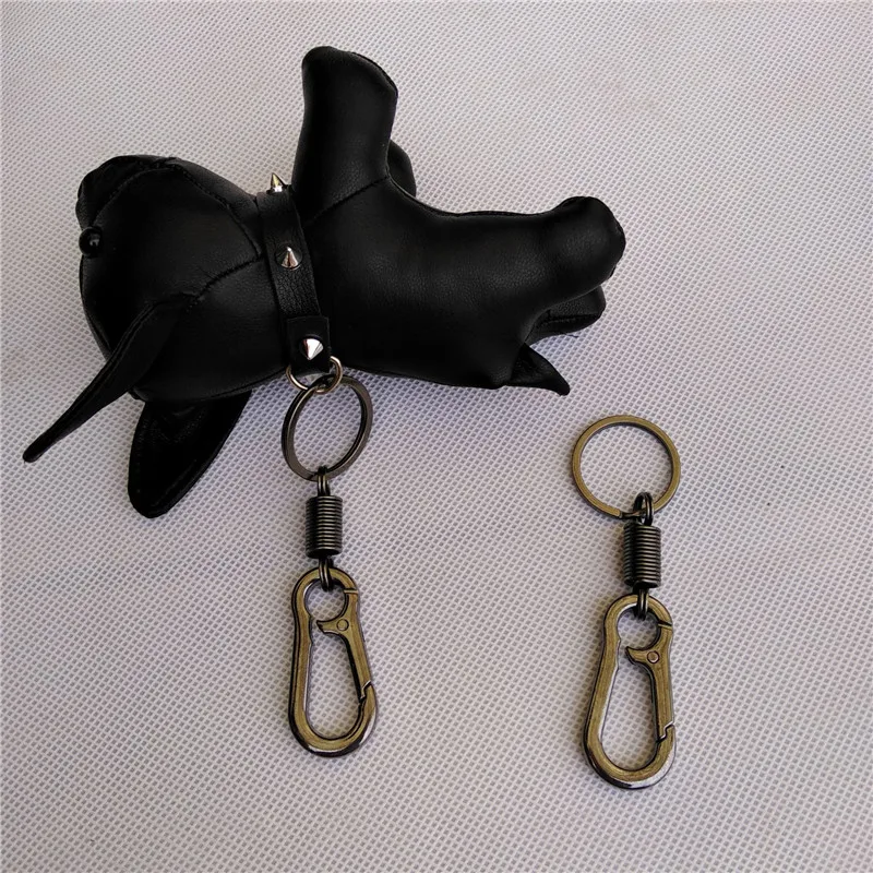 5 видов цветов Pu кожаный большой размер брелок с бульдогом кольцо для ключей