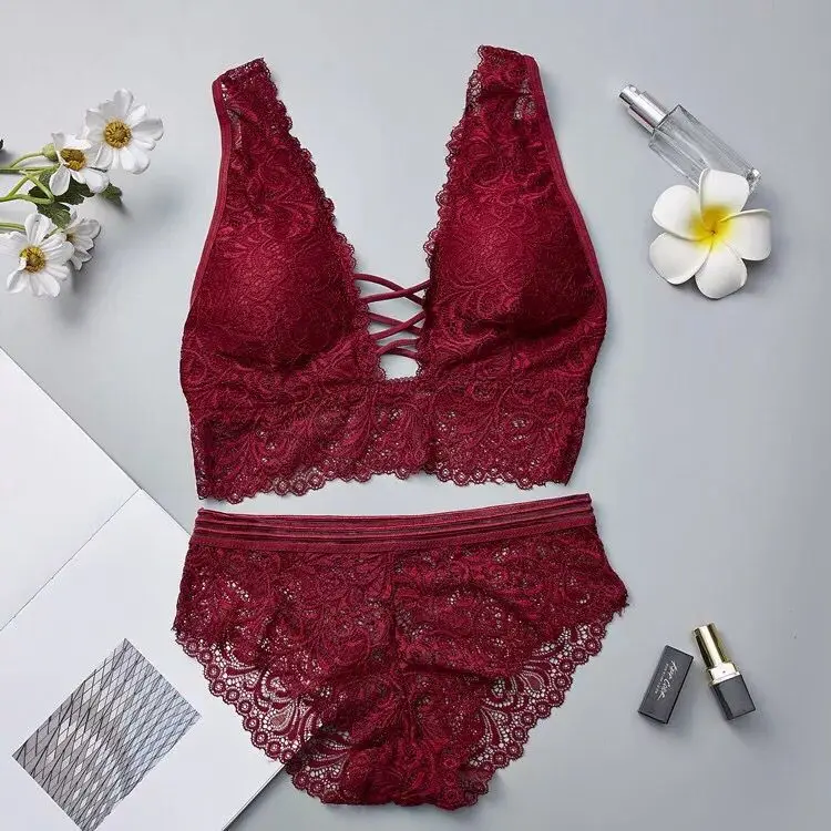 

Женский кружевной бюстгальтер пуш-ап, комплект с бюстгальтером без косточек большого размера, бюстгальтер набор нижнего белья, 2019