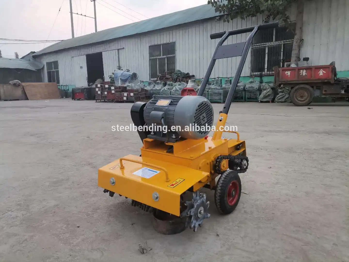 

HQS600 18pcs blades Slag concrete cleaning machine