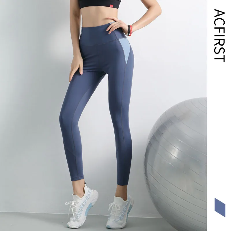 

AcFirst Blue Women Yoga Pants High Waist Seamless Leggings Push Up Leggins Sport Fitness Running Seamless Leggings Gym Girl