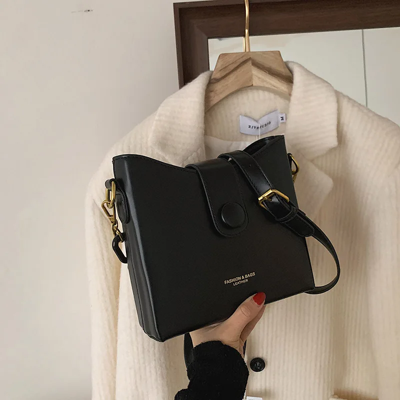 

2021 Spring New Fashion Lady Shoulder Bag High Quality Solid PU Leather Women Crossbody Bag Fashion Female Handbag sac femme