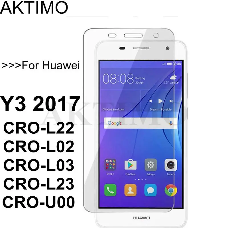 

For Huawei Y3 2017 Y 3 2017 CRO-L02 CRO-L22 Screen Protector Film 9H Tempered Glass For Huawei Y3 2017 CRO-L03 CRO-L23 CRO-U00
