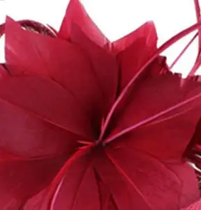 Новинка, 4 слоя, sinamay, вуалетки, millinery, женские, вечерние, для чаепития, головные уборы, женские, свадебные, для свадьбы, головной убор, модный, для случая - Цвет: Бургундия