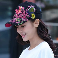 ethnic style spring summer baseball cap butterfly embroidery sun hat bonnet peaked cap mens cap womens cap human hat panama