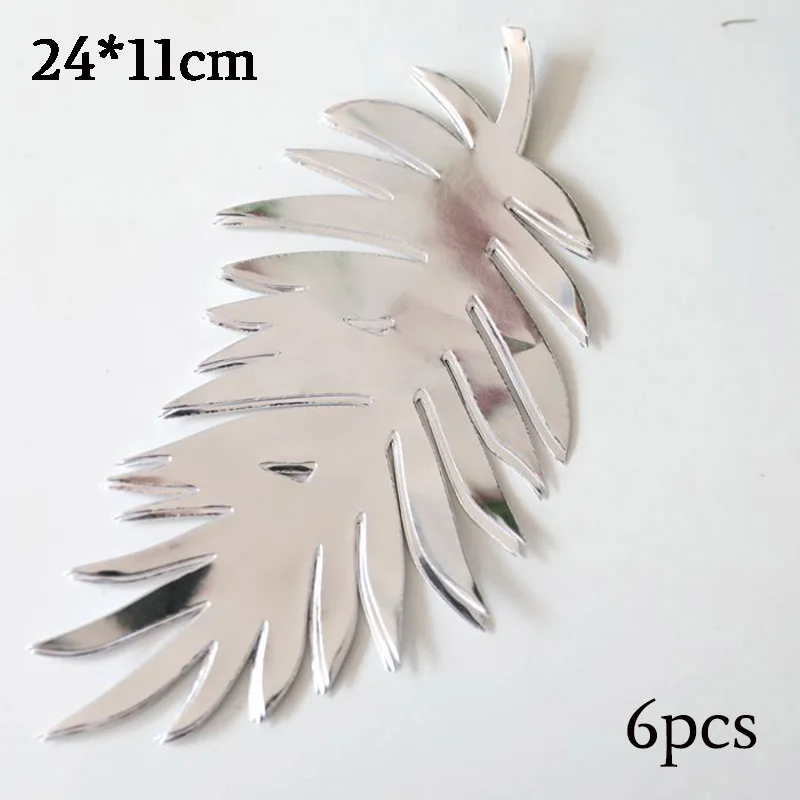 6pcs silver palm 30 см DIY бумажные цветы искусственные розы свадебный фон день рождения стены декорация праздничные украшения Цветы для настенного декора - Цвет: 6pcs silver palm