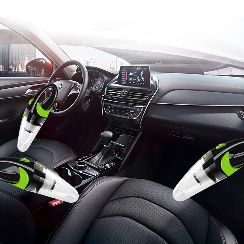 

6500Pa Powerful Wireless Car Vacuum Cleaner Portable Handheld 120W USB Cordless Wet&Dry Use Rechargeable Home Car Vacuum Cleaner