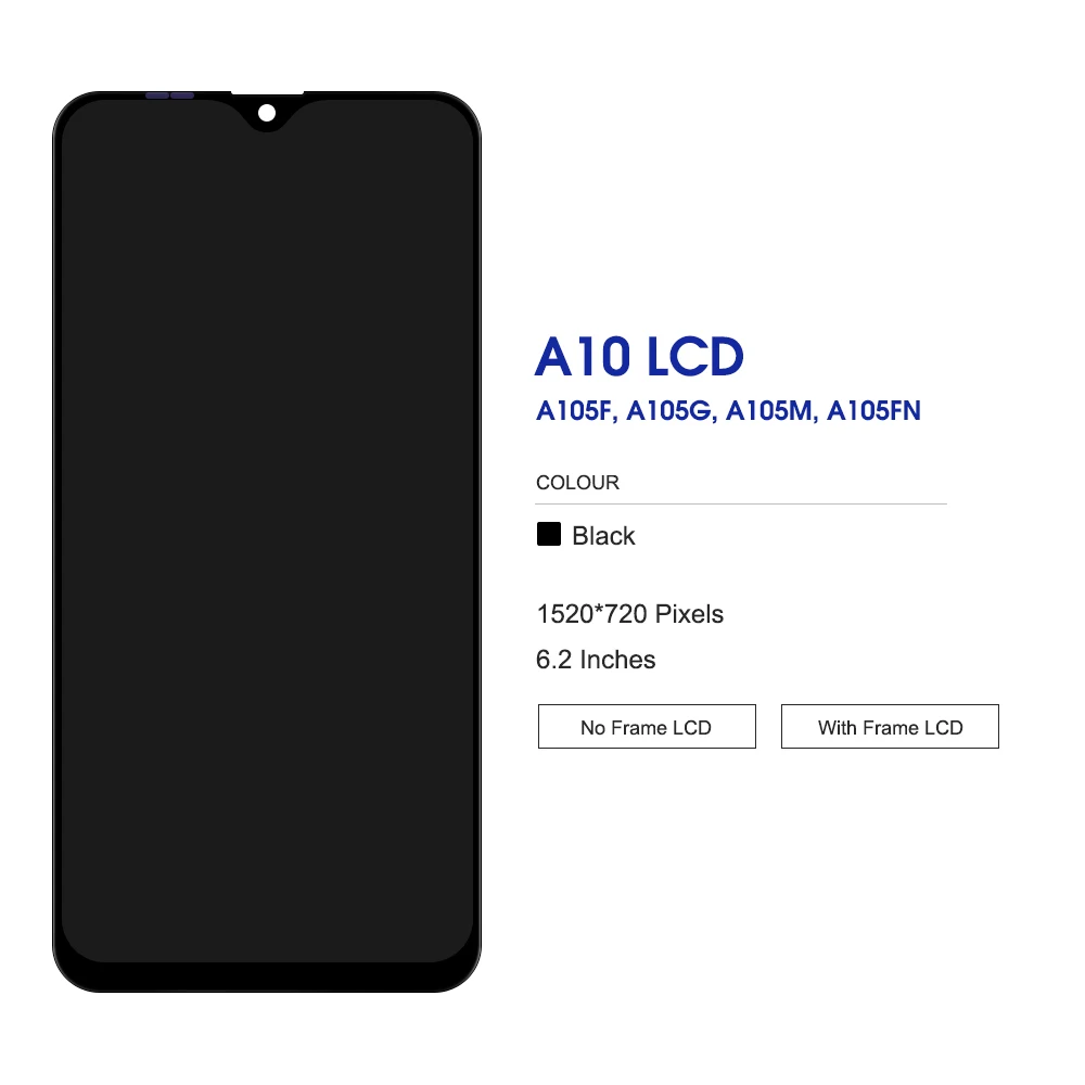 Pantalla LCD Original para Samsung Galaxy A10, digitalizador de pantalla t&aacute;ctil para Samsung A105, SM-A105F, SM-A105FN, 5 unidades-5