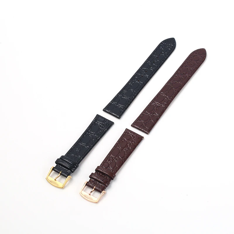 Genuine Leather Watch Band For Longines Leather Wrist Band Belt 12mm 13mm 18mm 20mm Gold Buckle Rose Gold Clasp Watches Strap
