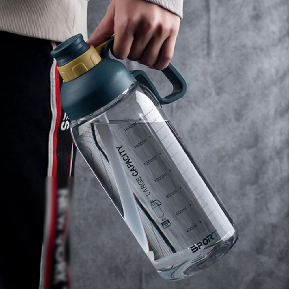 

Tritan Graduated Plastic Cup Large Capacity 1.8L Portable Water Bottle Straw Space Cup Outdoor Sports Kettle