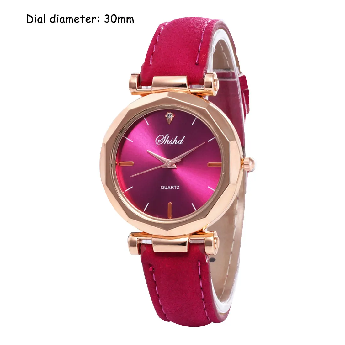 rose red Кварцевые наручные часы модные женские часы кожаные женские часы-браслет звездное небо повседневные женские часы - Цвет: rose red