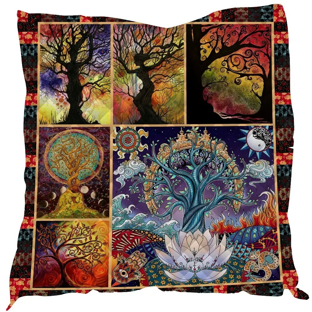 Абстрактный узор с изображением леса домашний диван покрывало одеяло