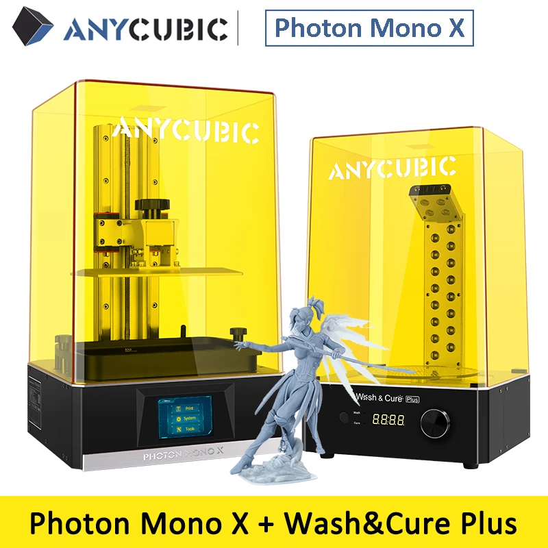 Монохромный 3D принтер ANYCUBIC Photon Mono X 8 9 дюйма 4K с ЖК дисплеем большой объем сборки
