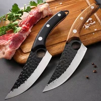 chef knife forged stainless steel butcher knife outdoor hunting kitchen knife for meat chopping knife slicing cutter knife tool