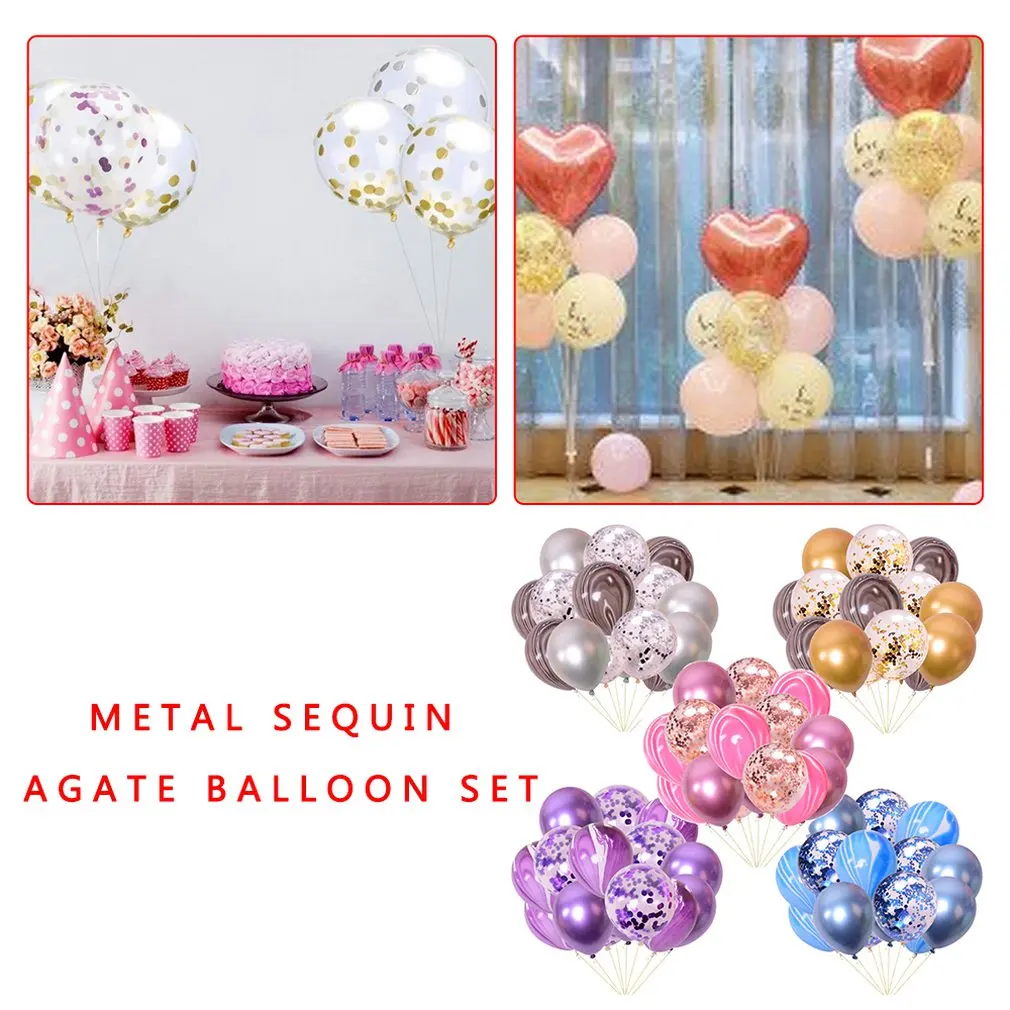 15 шт. в упаковке воздушные шары из конфетти и блестки набор воздушных шаров с