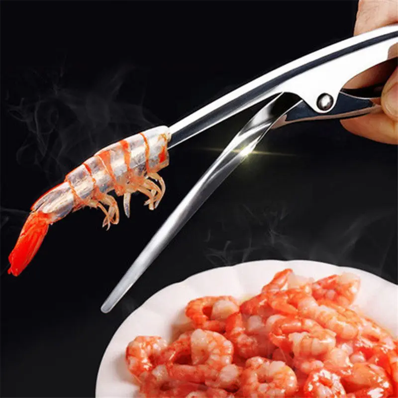 

Shrimp Peeler Prawn Shrimp Device Oyster Opener Lobster Shell Remover Peel Device Cooking Stainless Steel Creative Seafood Tools