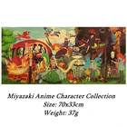 Принтами персонажей из Аниме Коллекция Миядзаки работает плакат в стиле ретро из крафт-бумаги настенные Стикеры для домашнего декора картина 70x33cm