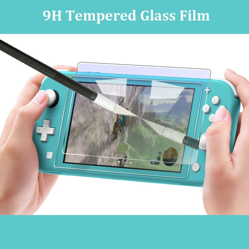 Жесткий Чехол для ПК с кристаллами для nyd Switch Lite прозрачный чехол для nintendo Switch Mini screen Закаленное стекло пленка NS
