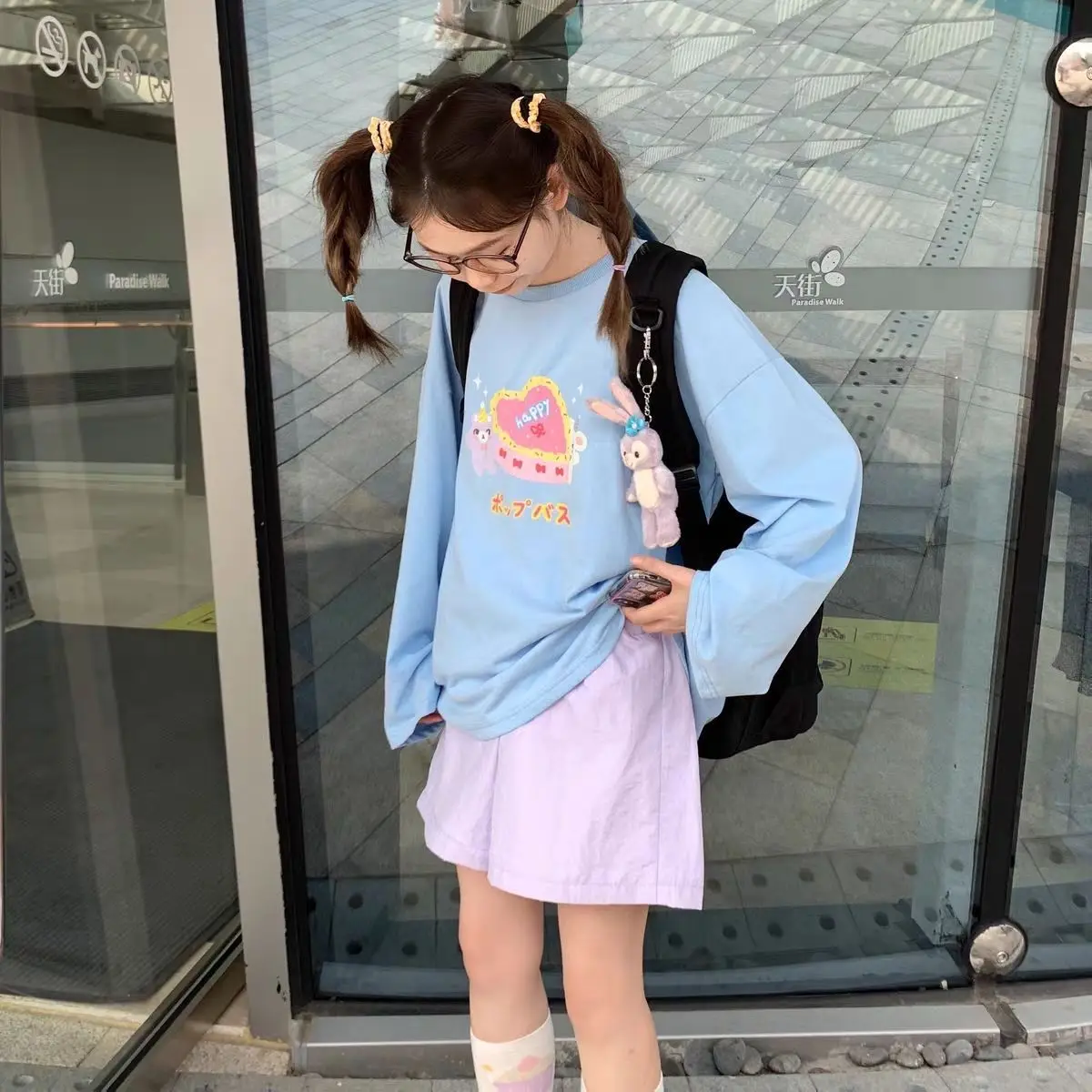 

Japanese cute shorts female Summer Student Korean loose and slim casual girl candy soft girl BF pants