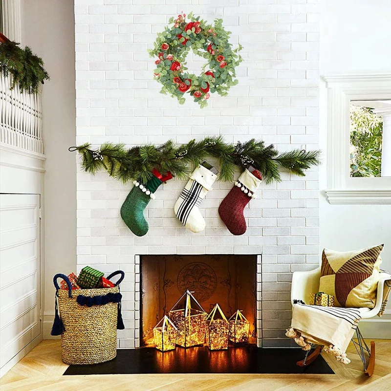 

Spring and Summer Front Door Wreath All Weather Outdoor Wreath That Lasts for Years,Wall Wedding Party Garden Home Decor