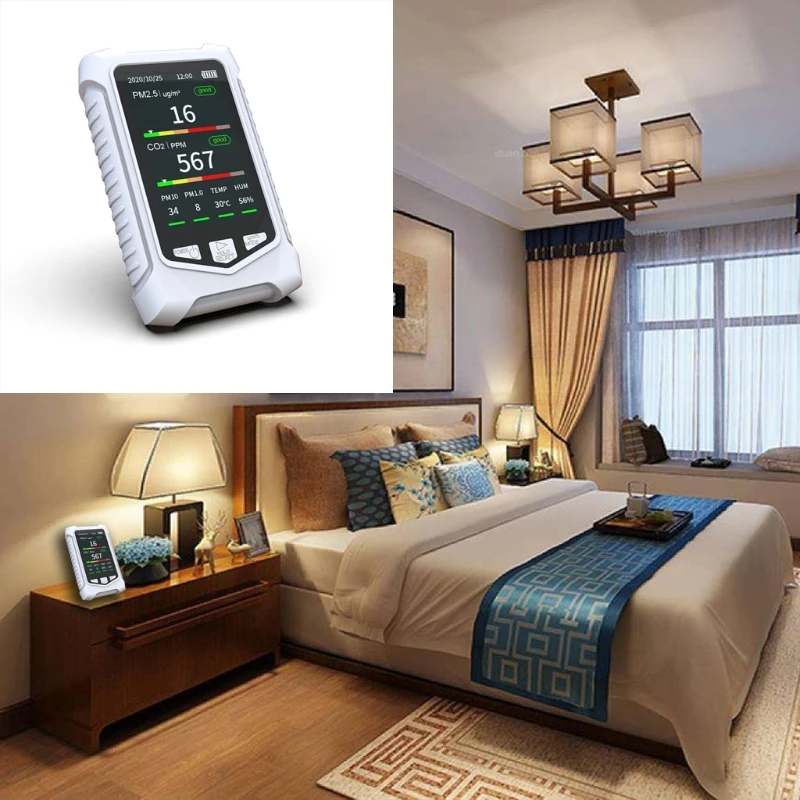 

DM126 Multifunctional Air Quality Monitor Detector CO2 Carbon Dioxide Sensor U50A