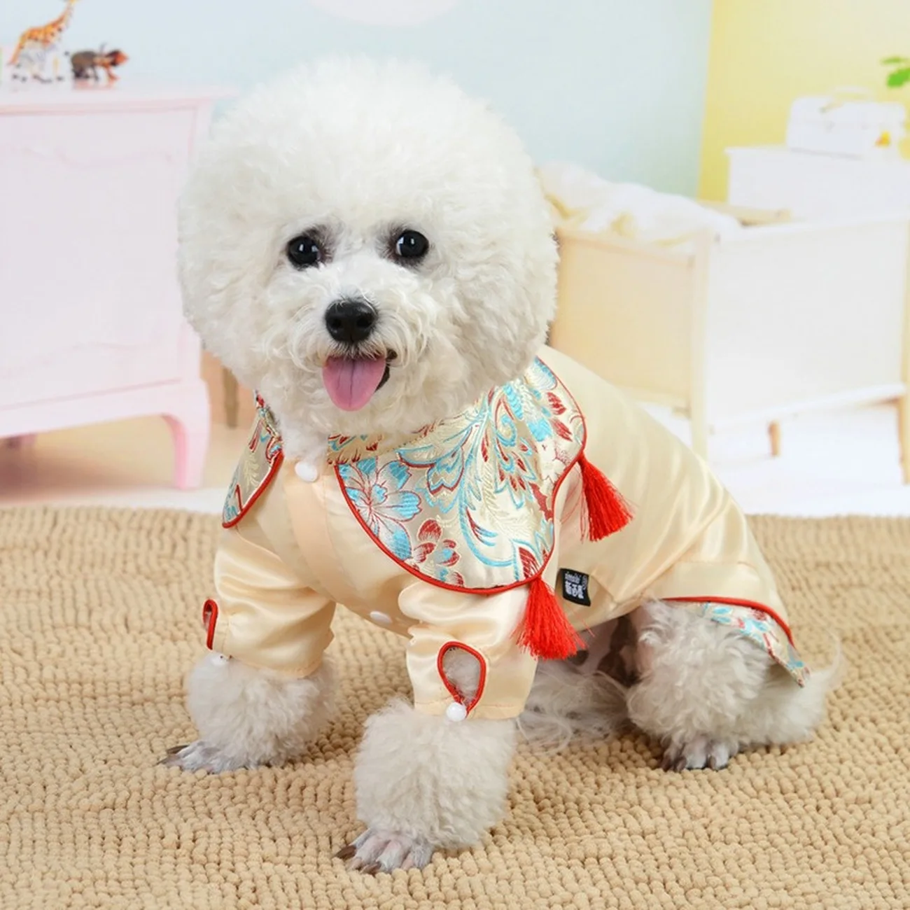 Одежда для домашних животных в китайском стиле модная весенняя и летняя новинка
