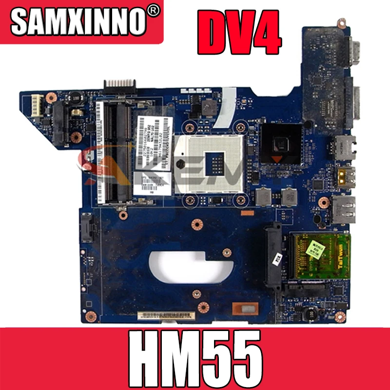 

AKemy материнская плата для ноутбука HP Pavilion DV4-2000 DV4 материнская плата 590350-001 590350-501 NAL70 LA-4106P HM55