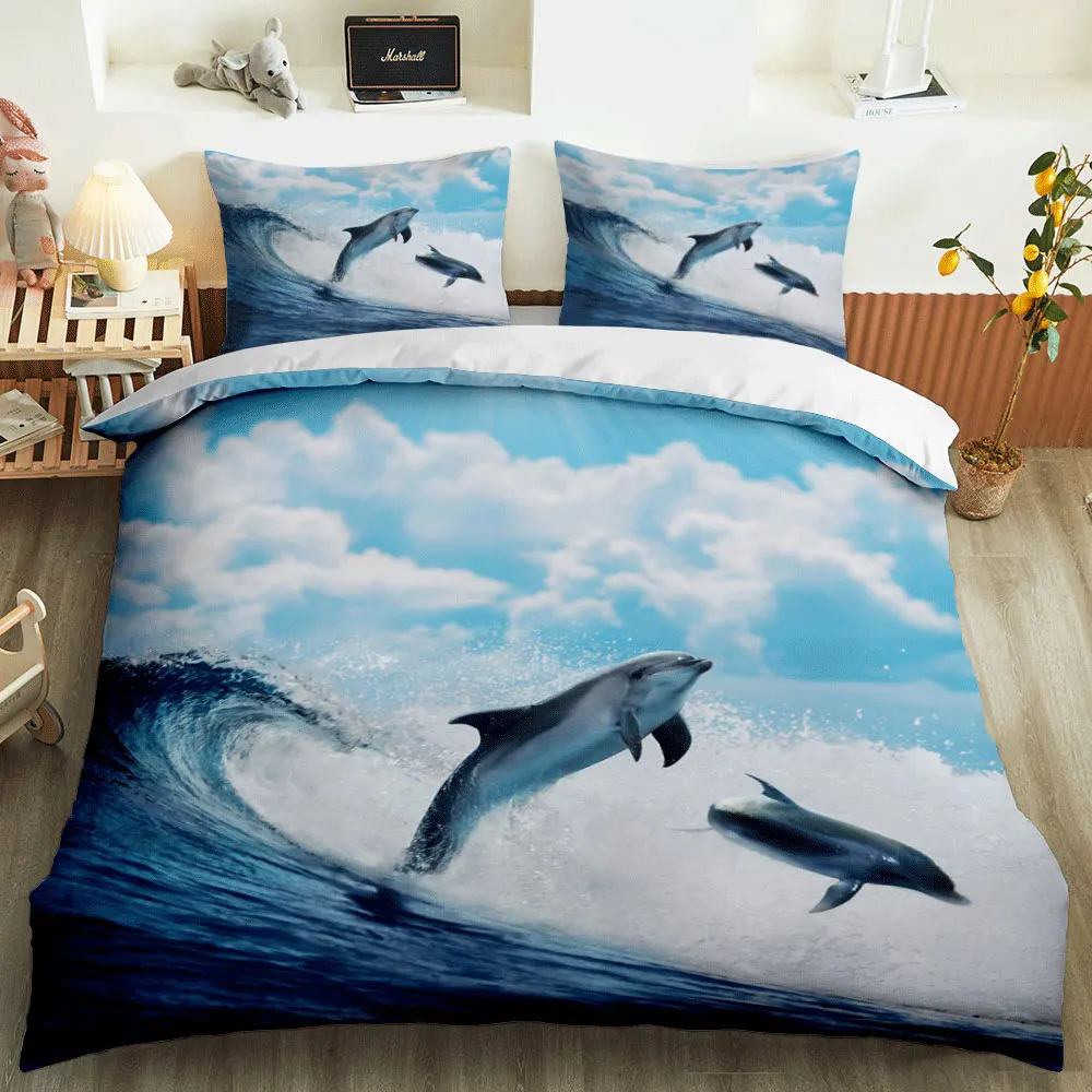 BiliPromise ocean Pavilion 3D комплект постельного белья для взрослых/детей девочек