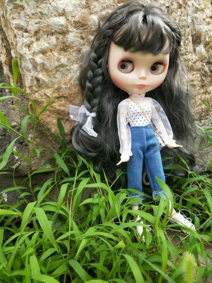 Одежда для кукол Blythes милый комплект из 3 предметов: пояс с джокером + сетчатая