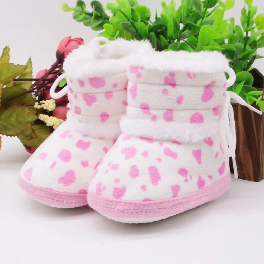 Для новорожденных зимние милый для девочек туфли в стиле Принцесса тех кто