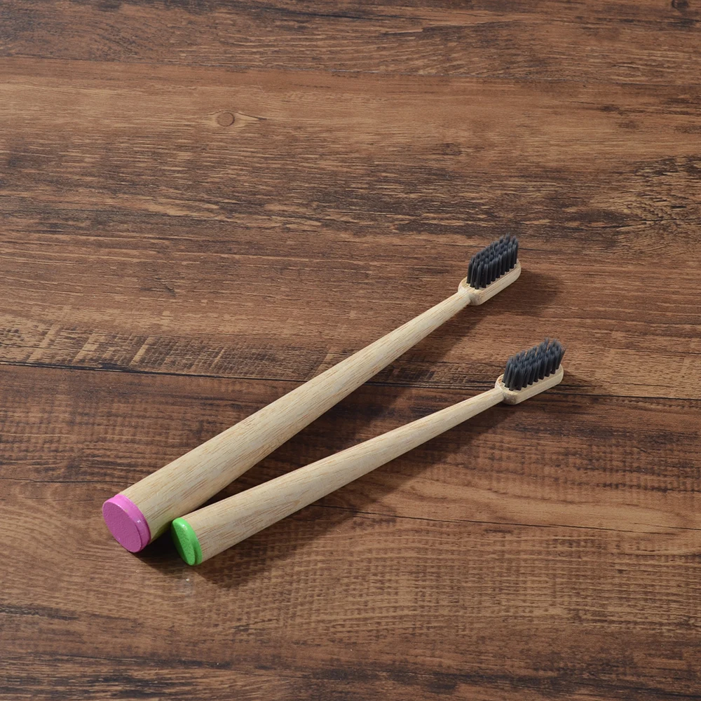 Новая зубная щетка из бамбукового волокна для родителей и ребенка 2 шт. в упаковке