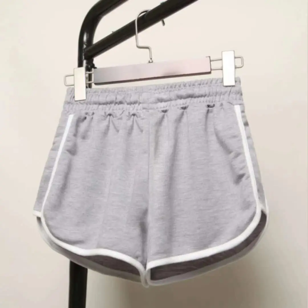 Женские короткие брюки размера плюс 5xl однотонные модные эластичные свободные