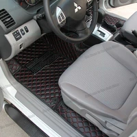 lsrtw2017 leather car interior floor mats for mitsubishi montero challenger pajero sport 2008 2009 2010 2011 2012 2013 2014 2015