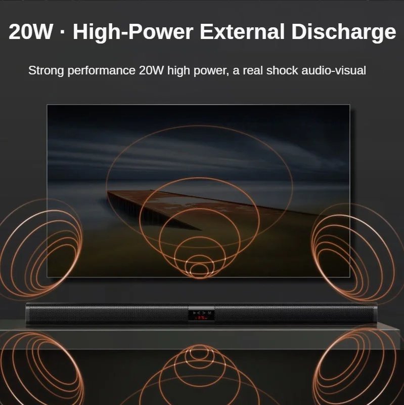 soundbar tv wireless bluetooth speaker subwoofer stereo soundbox echo wall home theater system 3d surround for fm radio tf card free global shipping