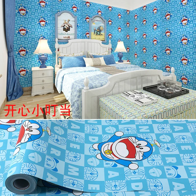 

45cm*10m PVC Cartoon Wall Sticker For Kids Children's Room Background Home Decoration Mural Art Decals Wallpaper Stickers