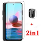 Стеклянный чехол для камеры 2 в 1 для Xiaomi Redmi Note10, Защитное стекло для Redmi Note 10 Pro Max NOTE10 10s 10Pro, полное покрытие, пленка, Coque
