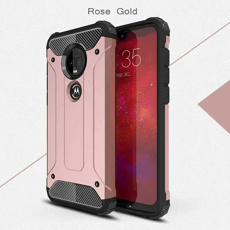 Mokoemi железная Броня ударопрочная для Motorola Moto G7 G6 G5s G5 Play чехол для Motorola Moto G7 G6 G5s G5 Plus чехол для телефона - Цвет: Rose Gold