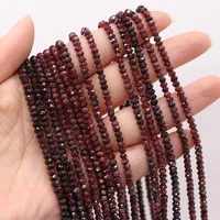 new style natural stone bead section garnet small loose beads for diy jewelry making necklace bracelet earrings accessory