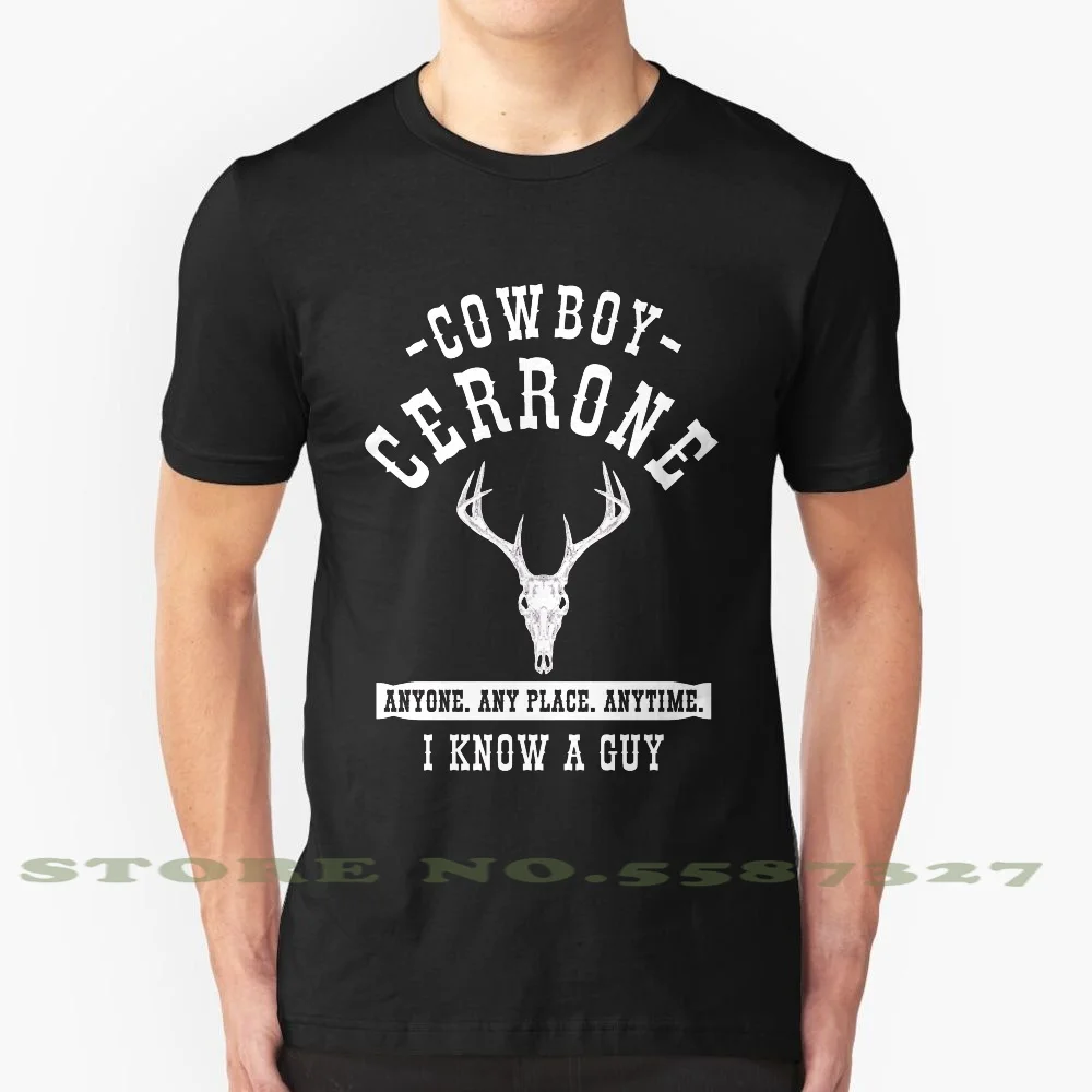 

Забавная летняя футболка Cowboy Cerrone Wht для мужчин и женщин