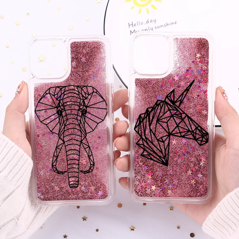 Милые животные кошка олень Единорог для iphone 11 12 Mini Pro max 7 8plus X XR XS Max задняя крышка