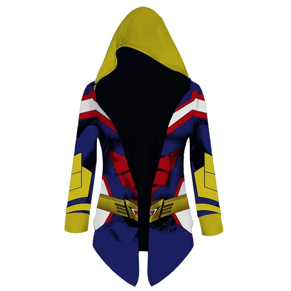 

My Hero Academia Cosplay Jacket Trench Sweatshirt Men Women Casual Hooded Streetwear Thicken Cloak Cardigan