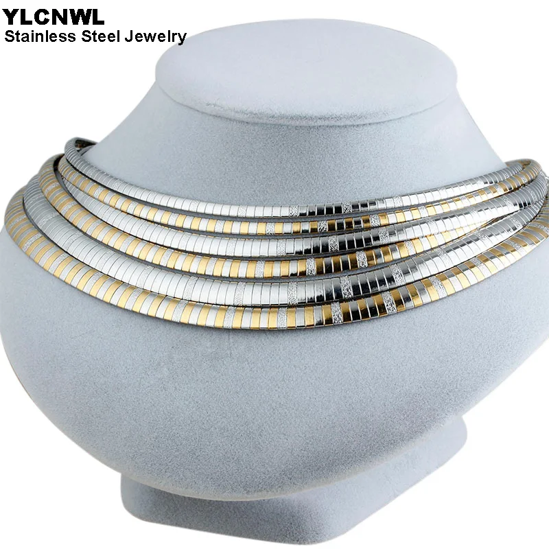 Женский чокер из нержавеющей стали ожерелье золотого цвета с удлинителем Модная