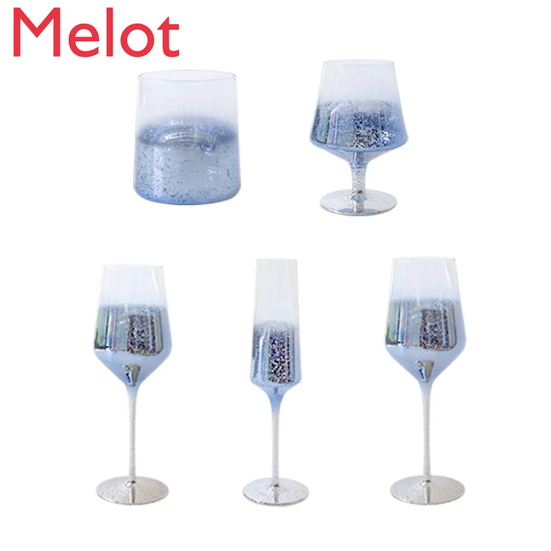 

Creative Starry Sky Glass Wine Glass Lead-Free Glass Goblet Brandy Glass Red Wine Glass Champagne Glass Whiskey Glass Lot