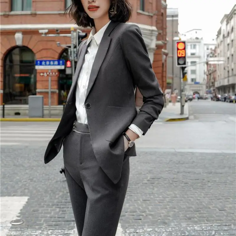 

Lauri Laki Office Wear Blazer Women Solid Elegant Vintage Black Blazer Jacket Plus Size Autumn Winter 2020 Work Suit Outwear