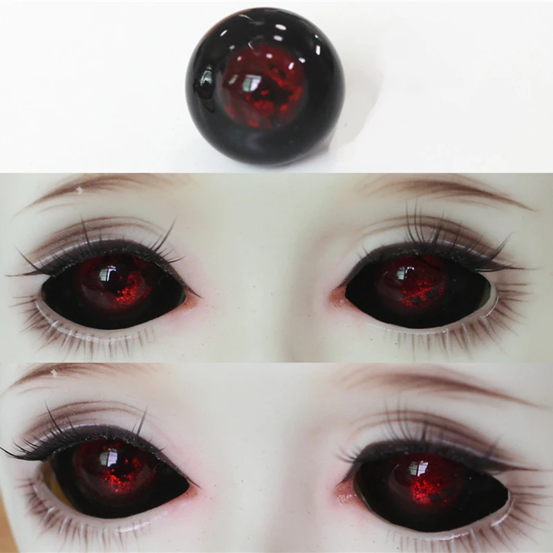 BJD eyes блестящие черные красные золотые стеклянные глаза для куклы без зрачков 12 мм 14 мм 16 мм 18 мм для куклы BJD ручной работы глаз для кукол 1/4 1/6 1/3