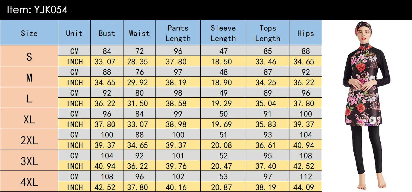 Искусственные купальники 3 шт. Женский скромный хиджаб одежда для купания в